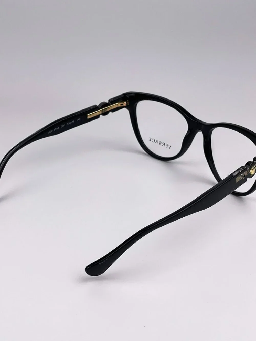 VERSACE VE3304 GB1 BLACK CAT EYE EYEGLASSES